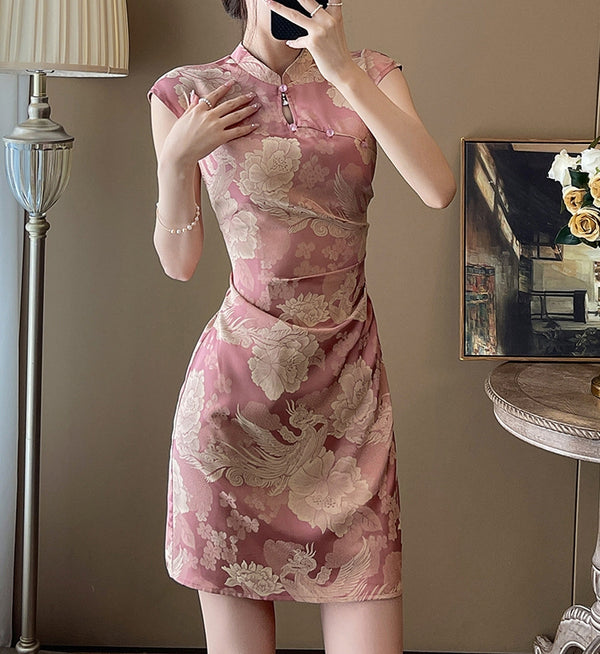 Rosy Garden Cheongsam (ready stock in S)