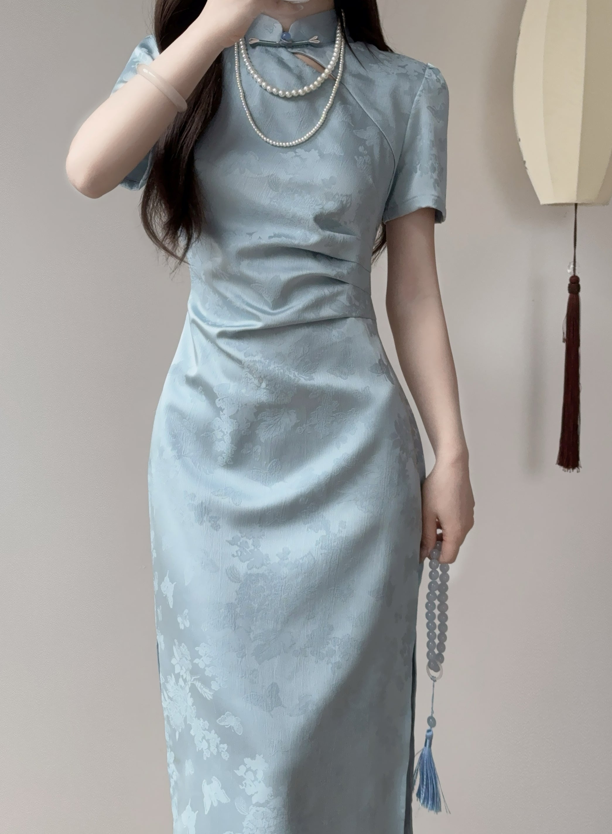Bluebird cheongsam (preorder)