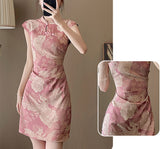 Rosy Garden Cheongsam (ready stock in S)