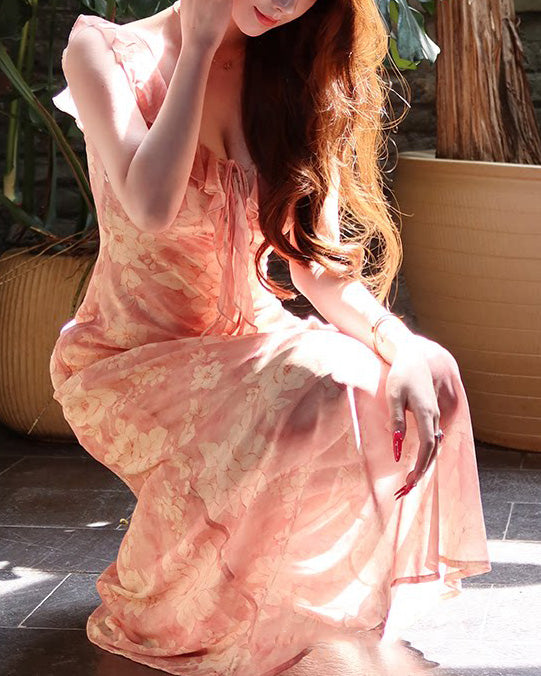 Raven floral dress (preorder)