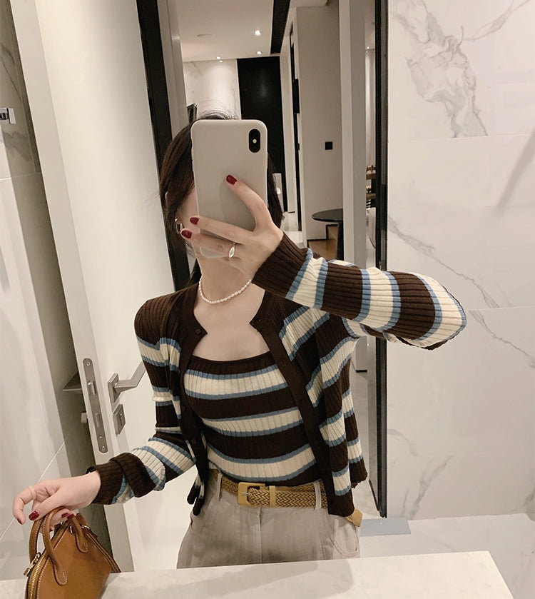 Susie knit cardigan and top set (preorder/ 2 colours)