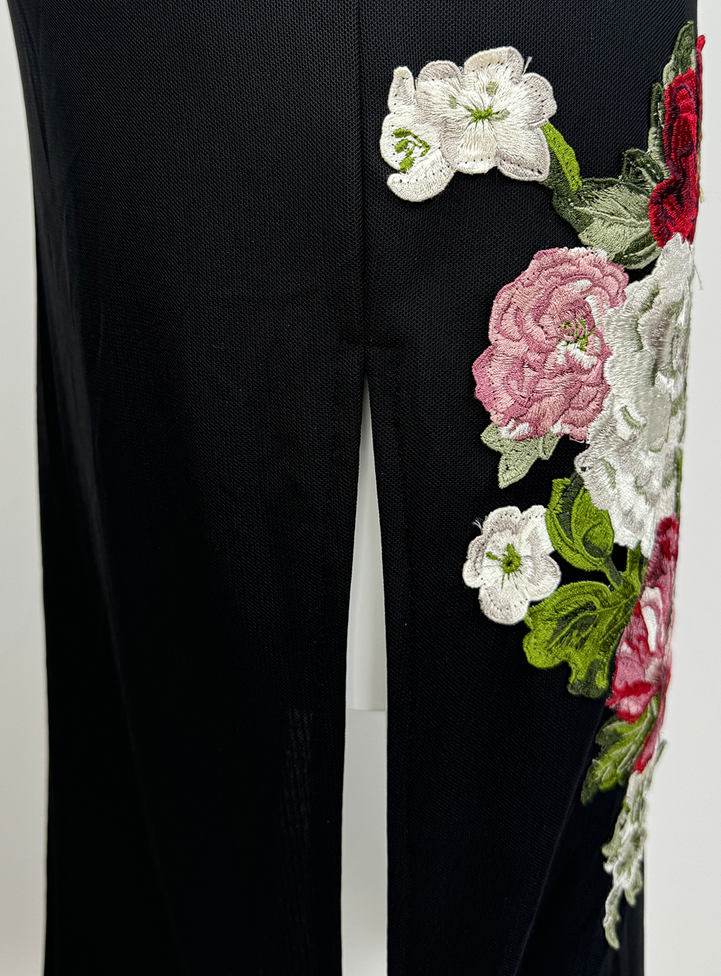 Crimson floral cheongsam (preorder)