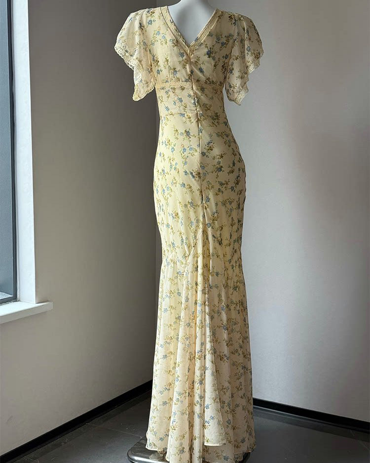 Laurette floral dress (preorder/ 2 colours)