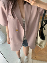 Floe blazer (ready stock in purple/ 2 colours)