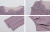 Deenie top (ready stock in purple/ 2 colours)