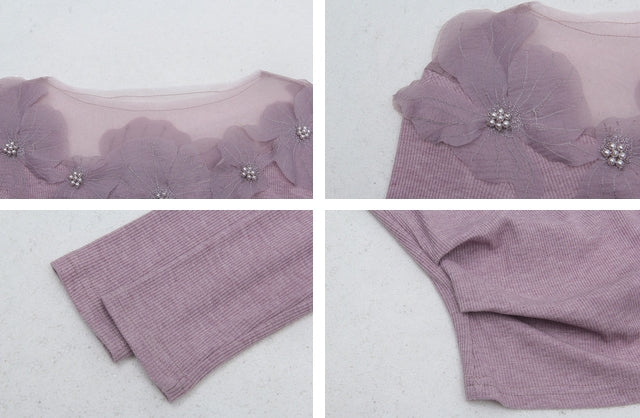 Deenie top (ready stock in purple/ 2 colours)