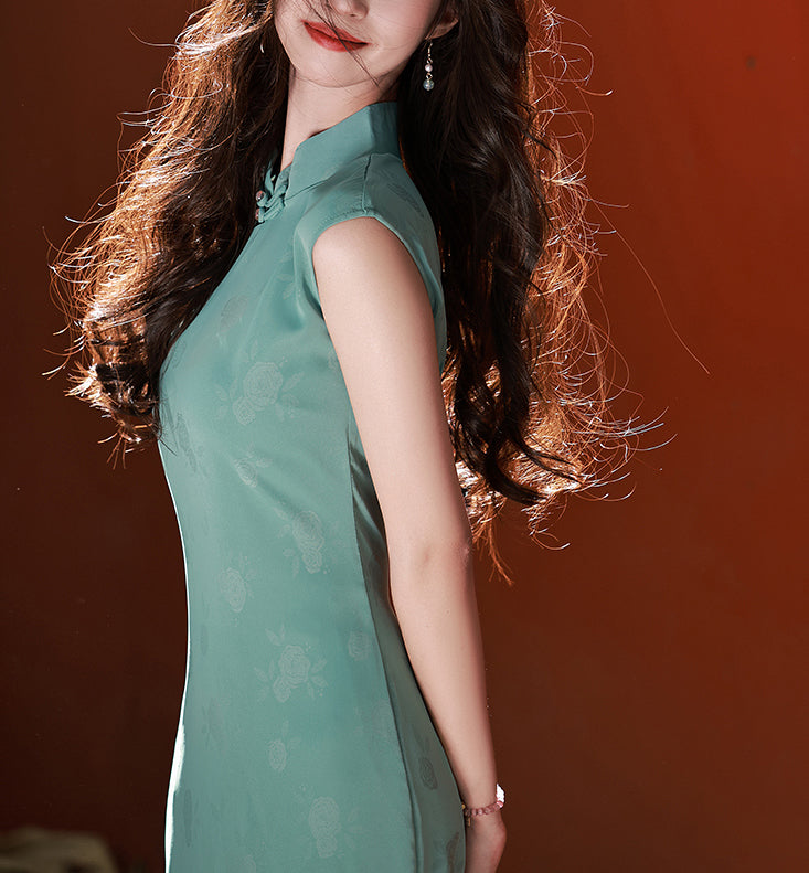 Celestial Turqoise Cheongsam (ready stock in M&XL)