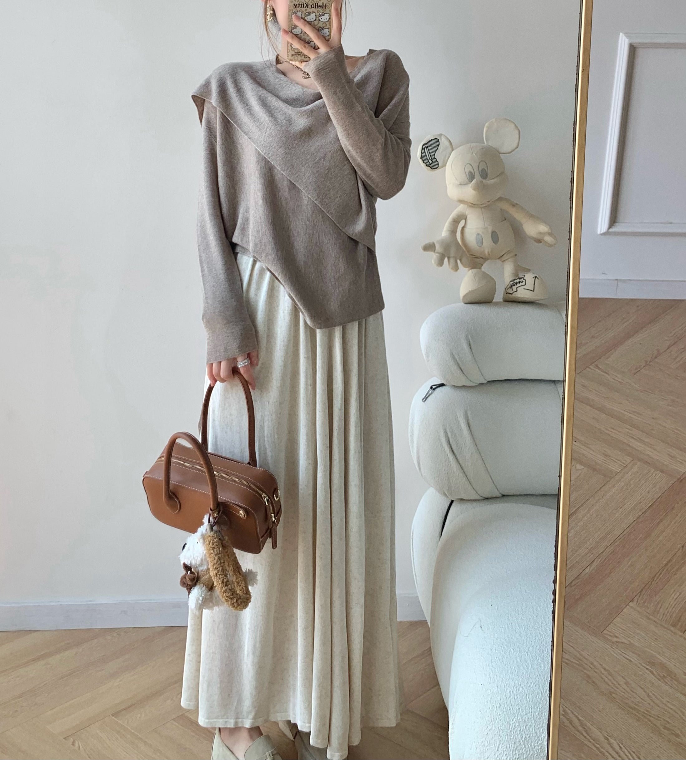 Wraparound wool top (preorder)