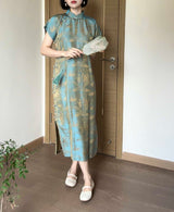 Emerald sheen cheongsam (preorder)