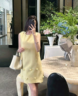 Francoise dress (ready stock in yellow (L)/ 2 colours)