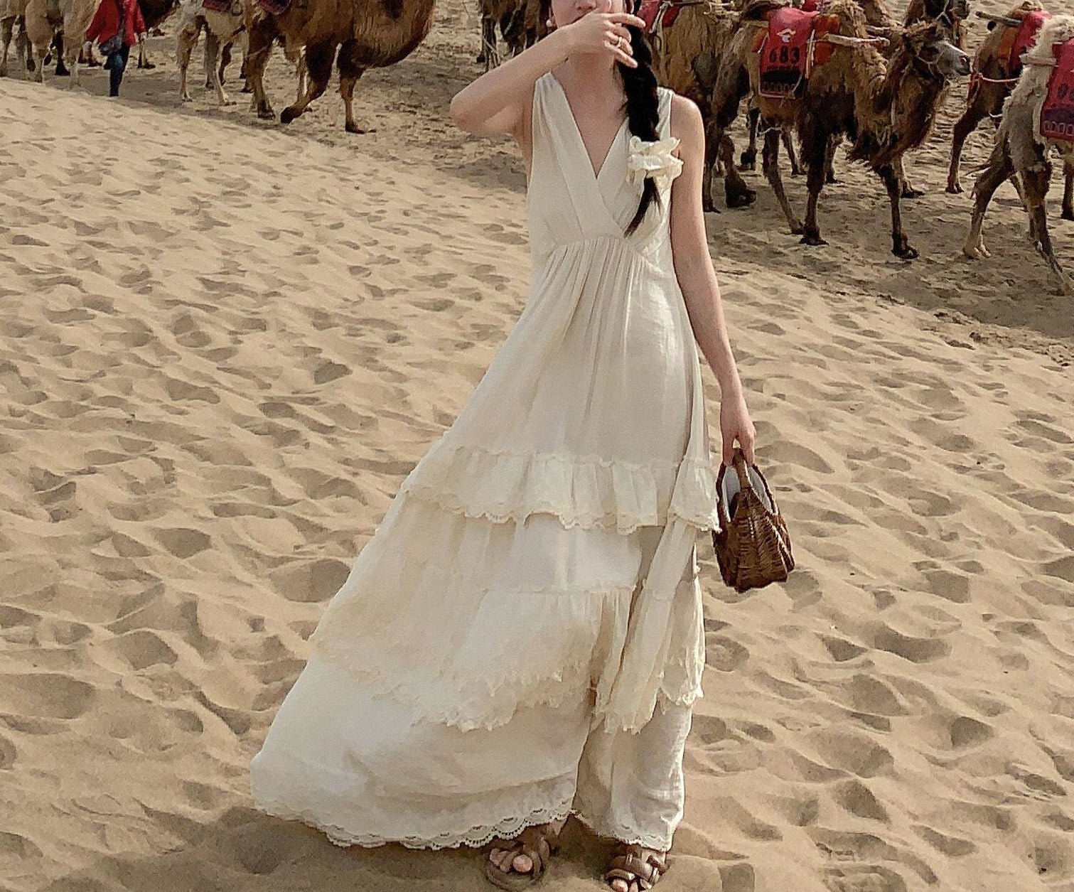 Chiffon Cake Dress (preorder/ 2 colours)