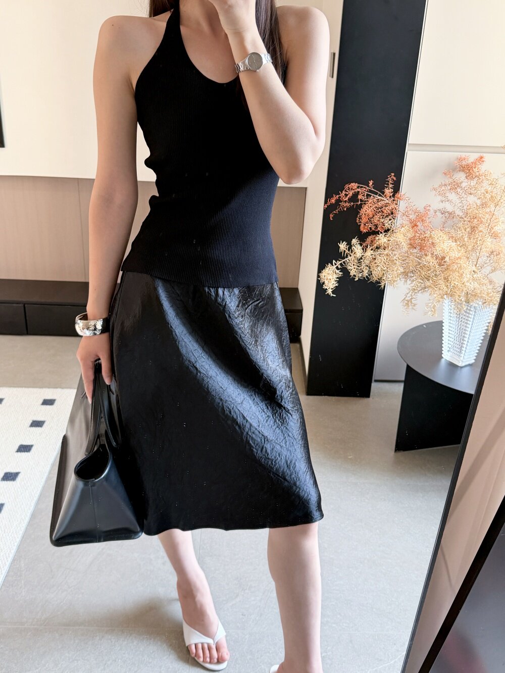 Rhea knee length skirt (preorder/ 3 colours)