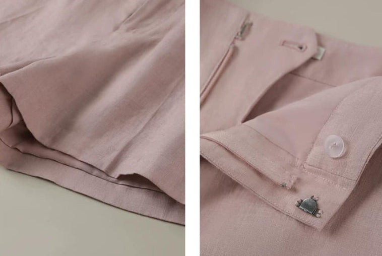 Linen A-line Shorts (preorder/ 2 colours)
