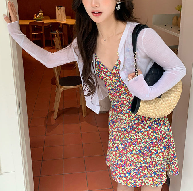 Fue floral dress (preorder/ 2 colours)