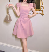 Ella dress (ready stock in pink and black (S/ fits XS)/ 2 colours)