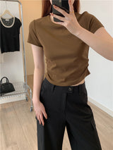 Ruched T-shirt (preorder/ 5 colours)