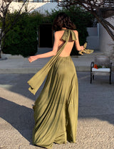 Convertible maxi dress (ready stock in green (S)/ 3 colours)