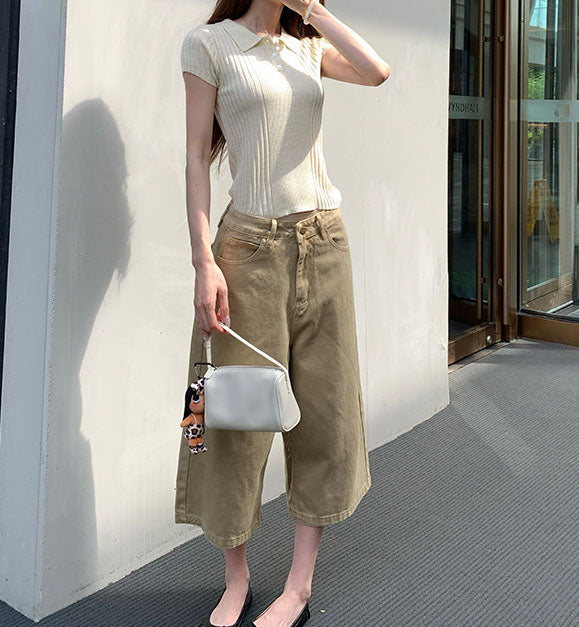 Khaki Bermuda Jorts (preorder)
