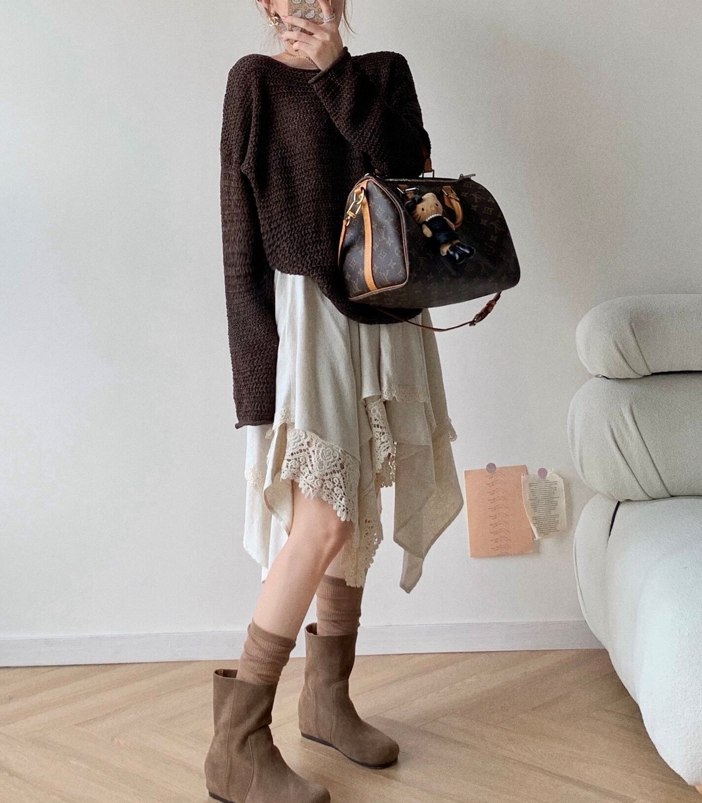 Boho asymmetrical skirt (preorder)