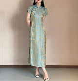 Emerald sheen cheongsam (preorder)