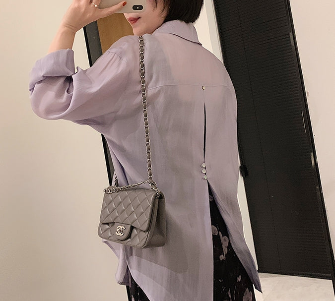 Sheer Tencel Shirt (preorder/ 3 colours)