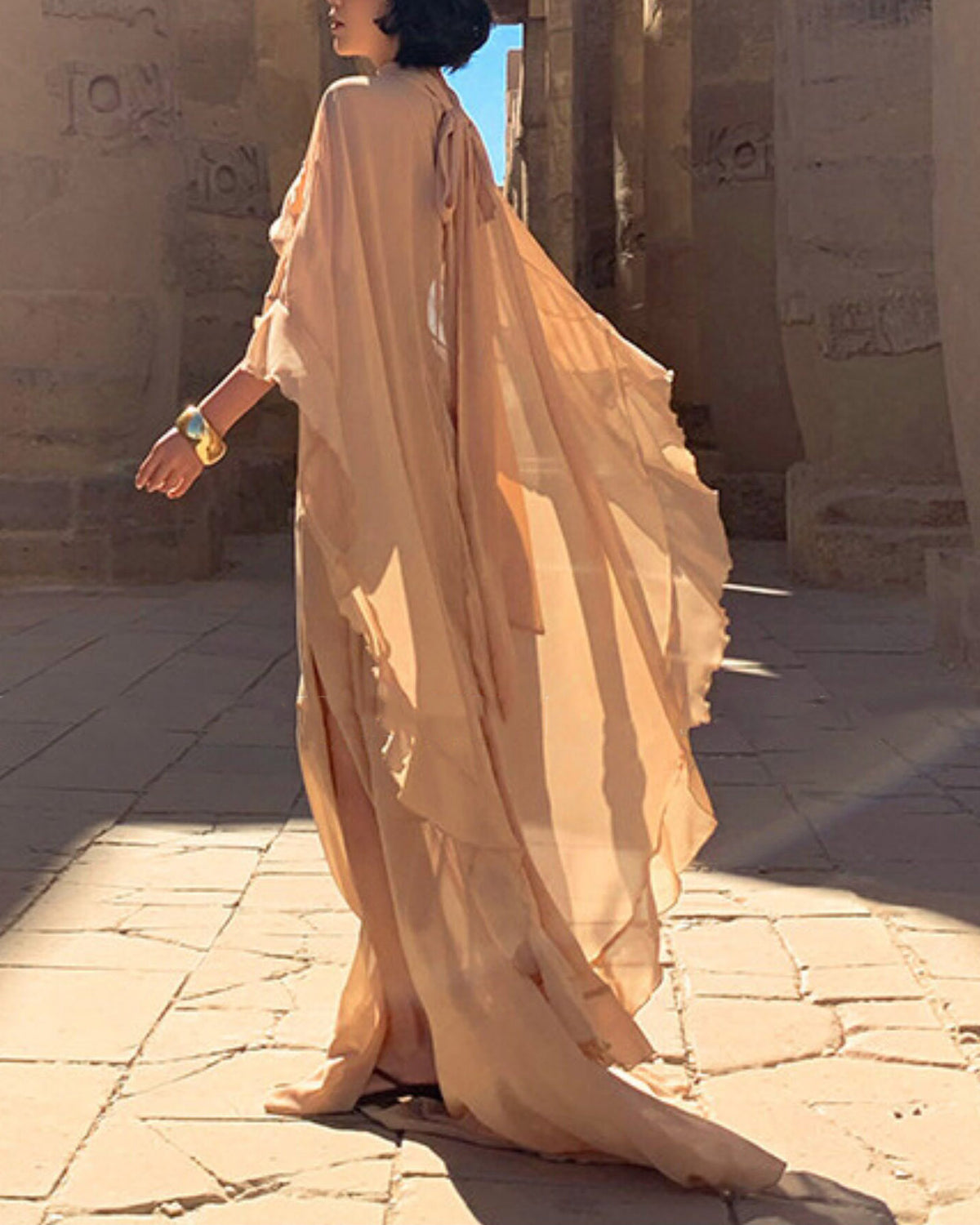 Nude Ethereal Maxi Dress (preorder)