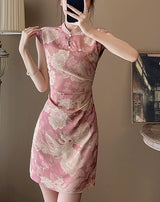 Rosy Garden Cheongsam (ready stock in S)