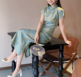 Emerald sheen cheongsam (preorder)