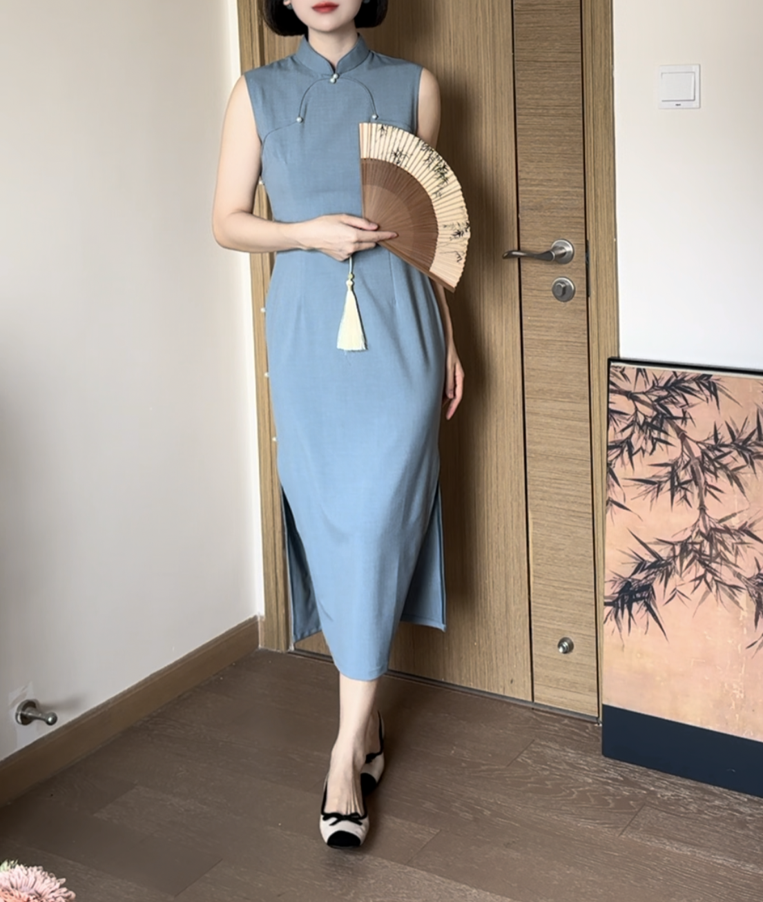 Pansy cheongsam (preorder)