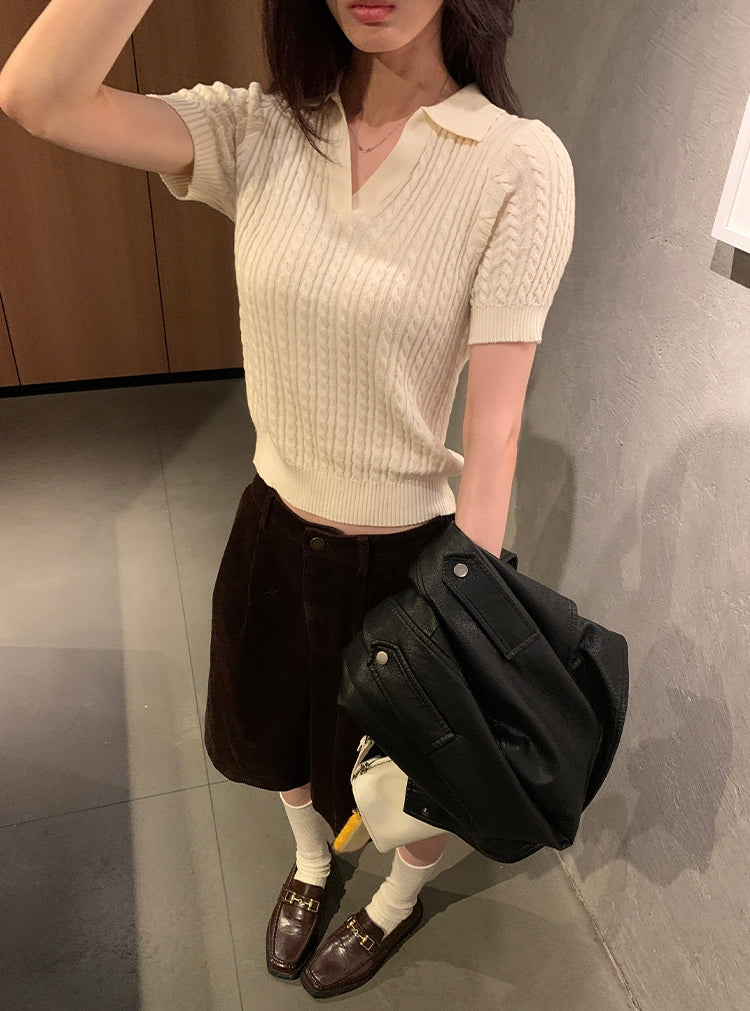 Oxford braided top (preorder/ 2 colours)