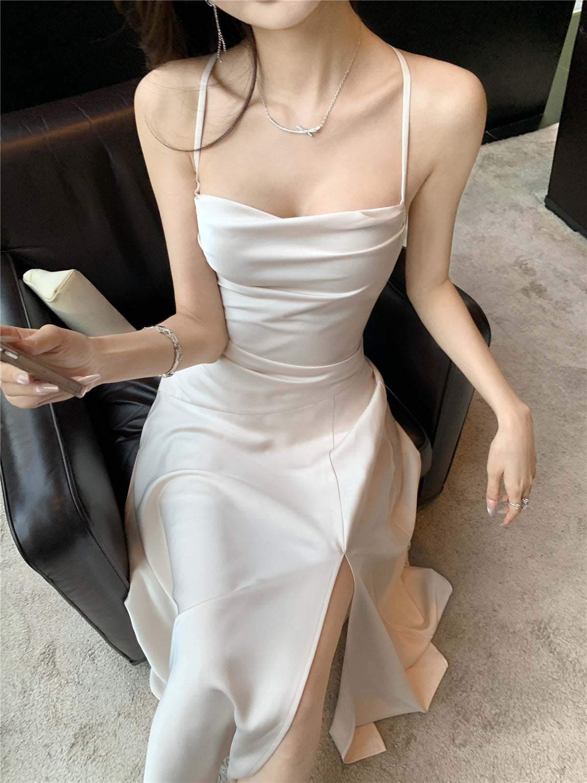 Velour dress (preorder/ 2 colours)