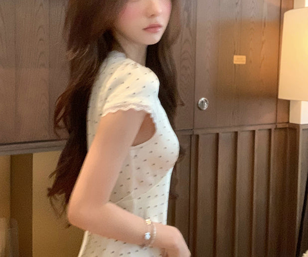 Slip polka dress (ready stock in black (S)/ 2 colours)