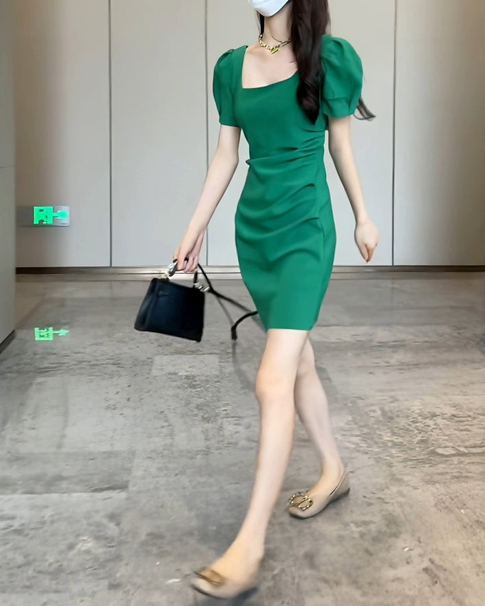 Shue dress (ready stock in green (S) & white (L)  7 colours)