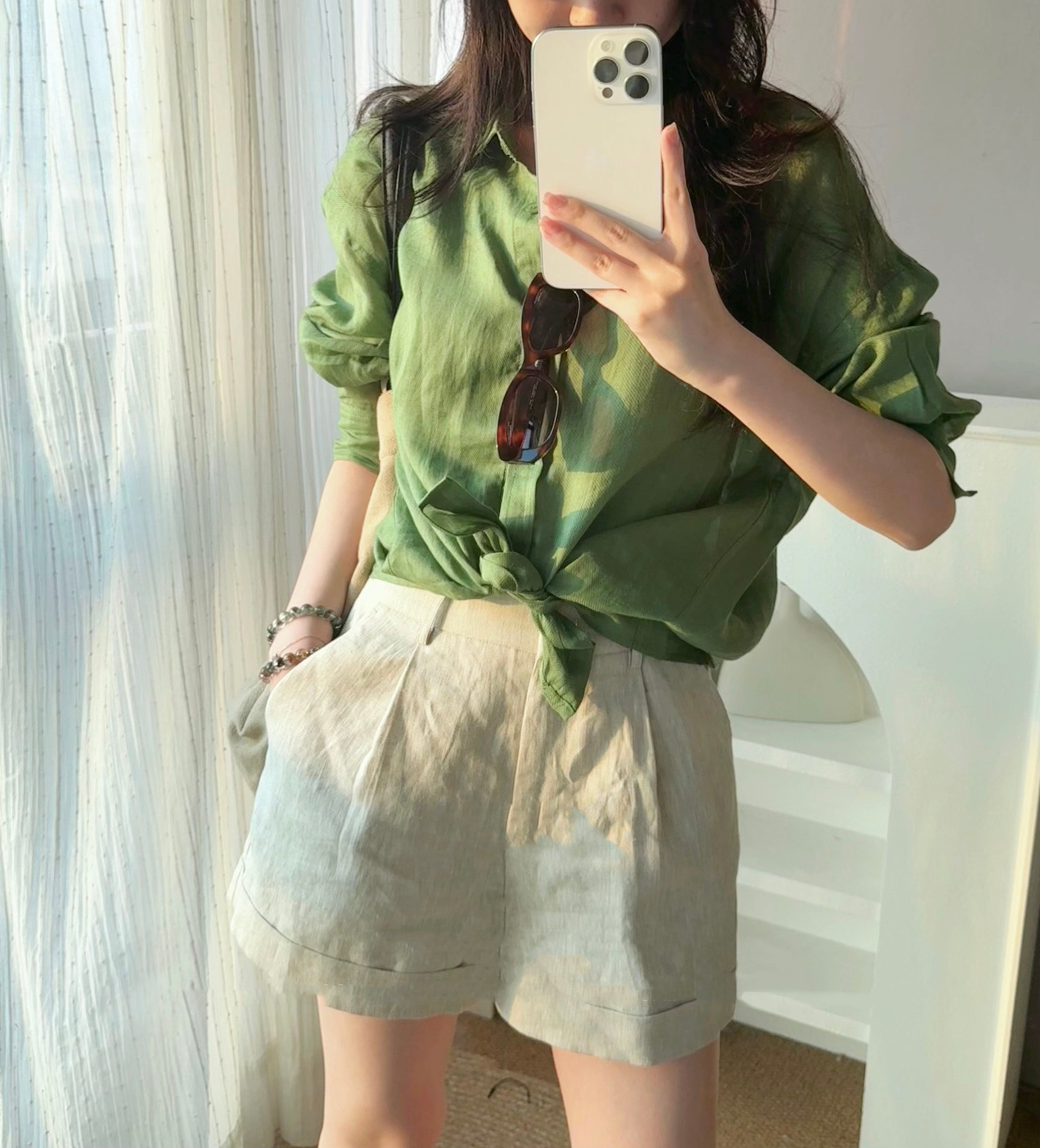 Ramie linen shirt (preorder/ 6 colours)