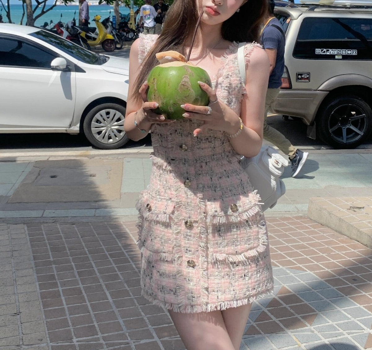 Kyo tweed dress (preorder)