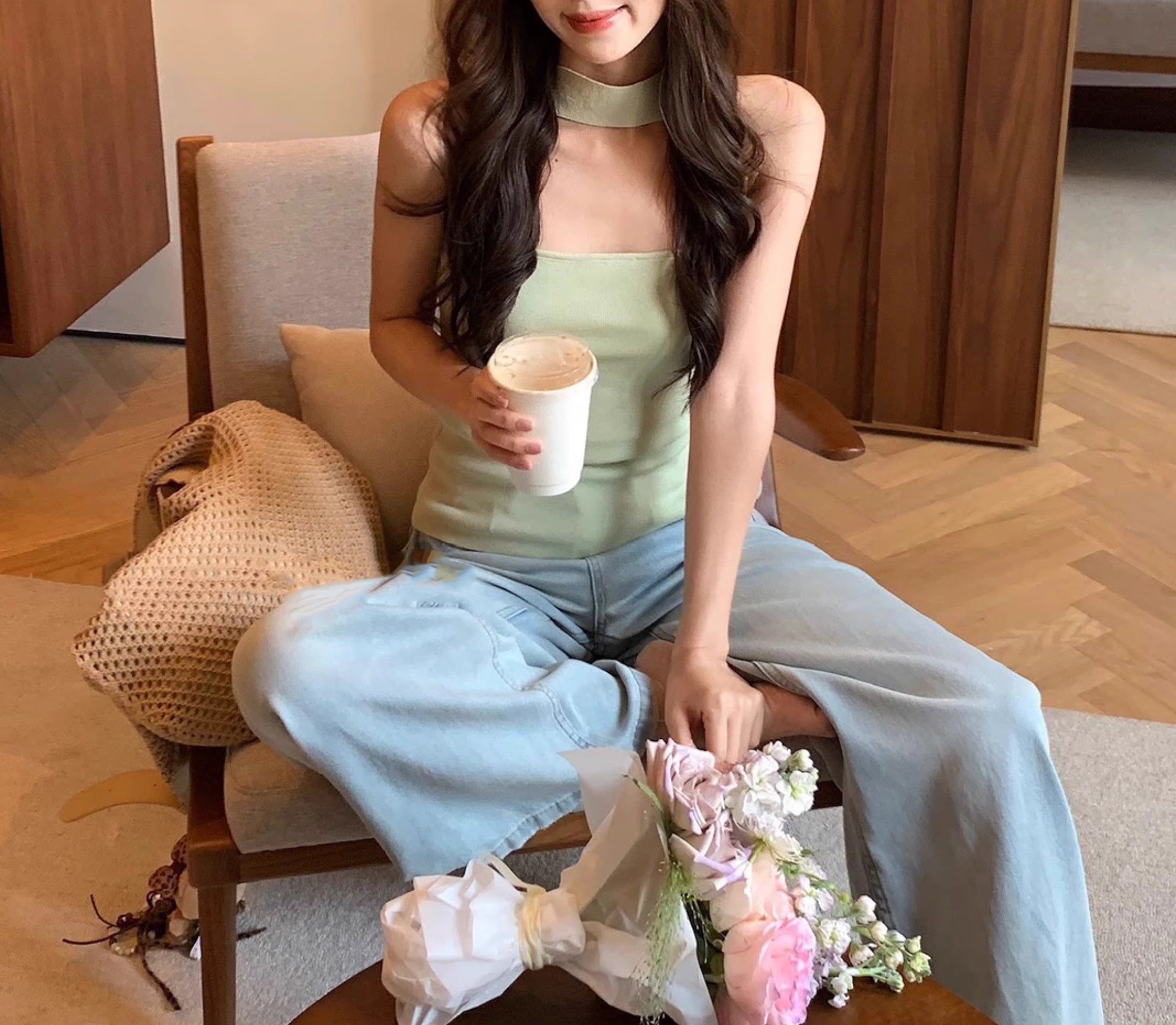 Penelope halterneck top (preorder/ 4 colours)