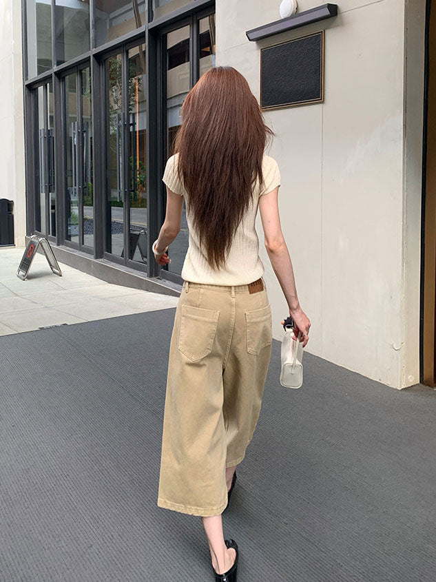 Khaki Bermuda Jorts (preorder)