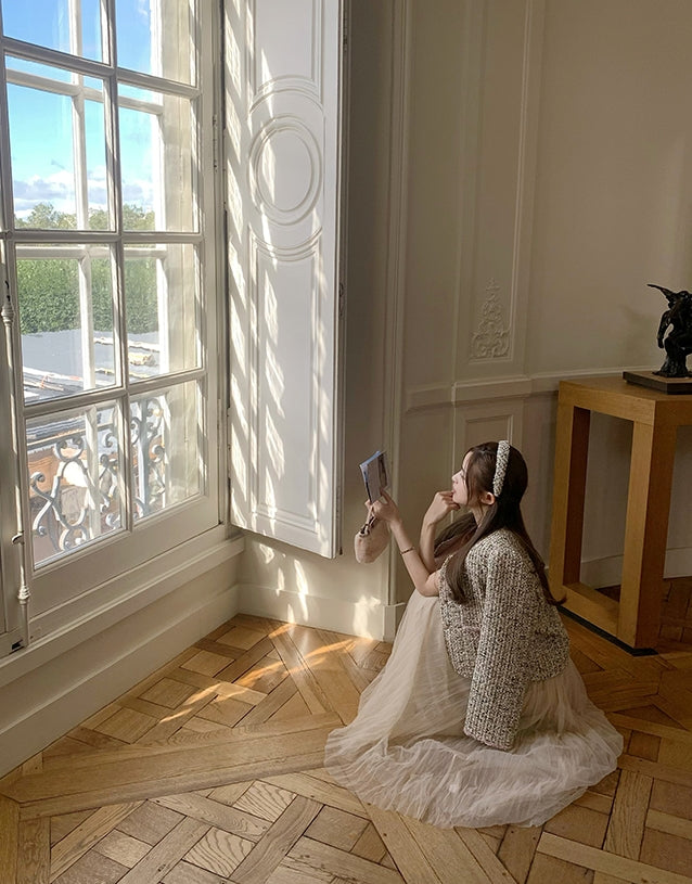 Donegal jacket (ready stock in khaki (S)/ 2 colours)