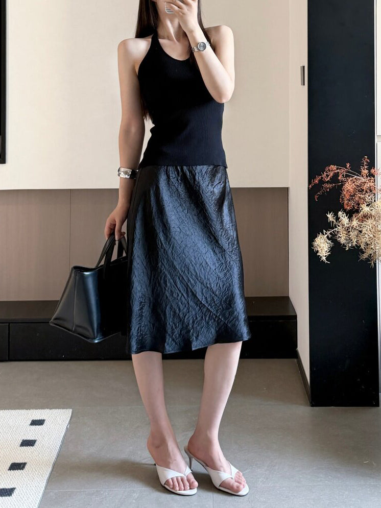 Rhea knee length skirt (preorder/ 3 colours)