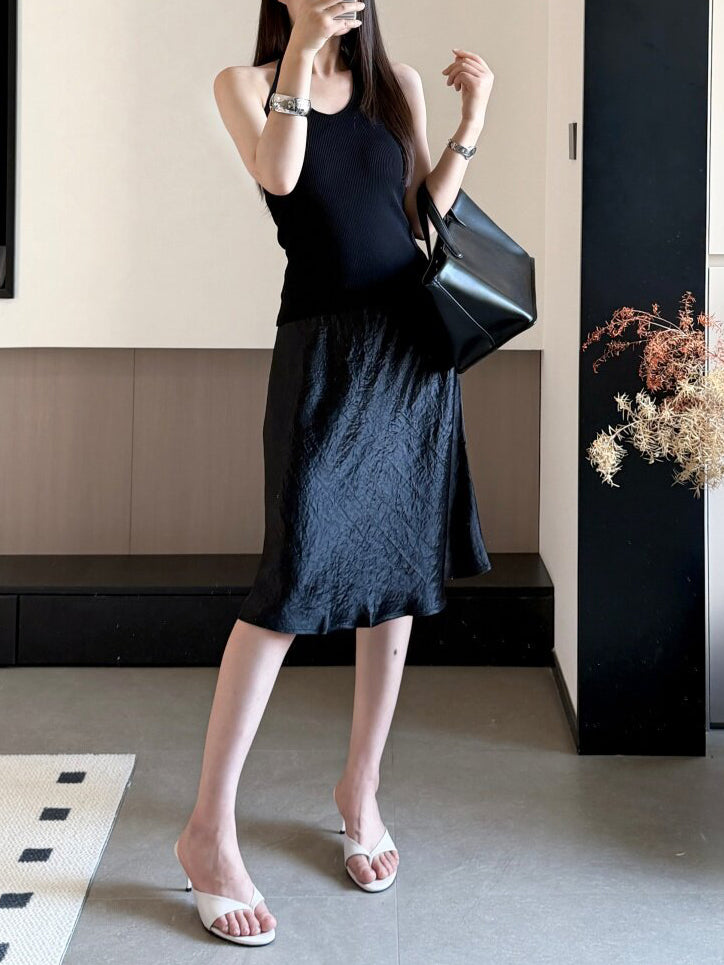 Rhea knee length skirt (preorder/ 3 colours)