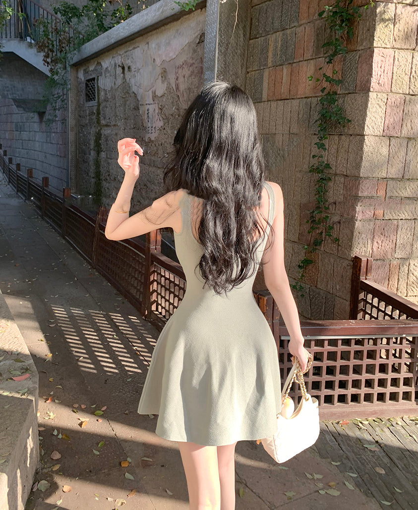 Fay dress (ready stock in green/ 3 colours)