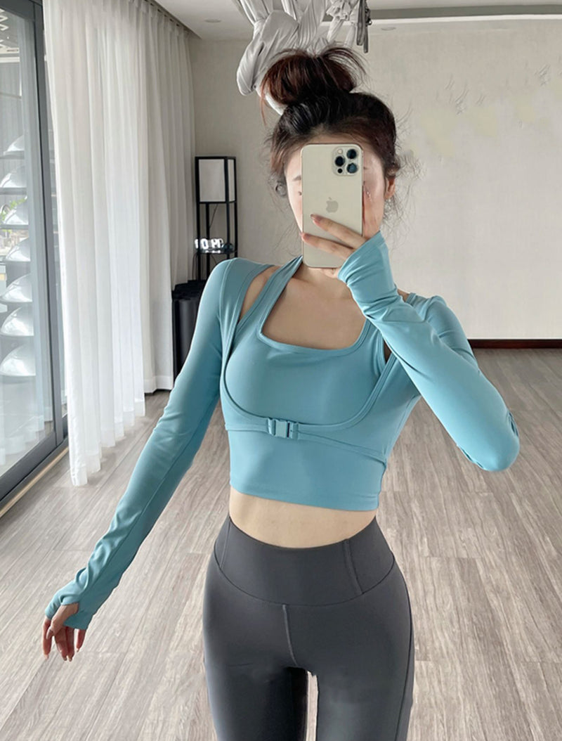 Two-piece sports bra top (preorder/ 4 colours)