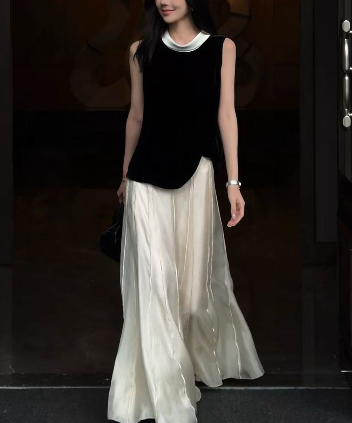 Velvet hepburn top (preorder/ 2 styles)