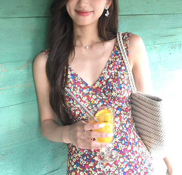 Fue floral dress (preorder/ 2 colours)