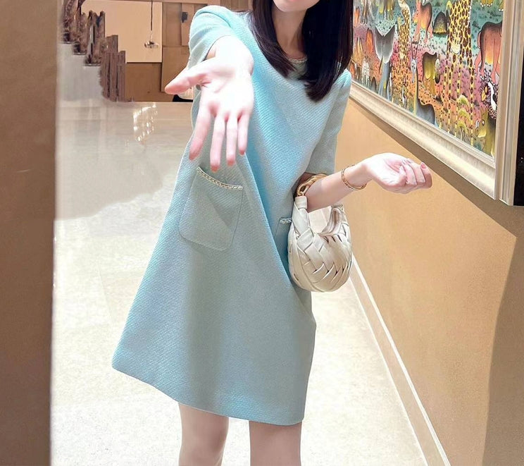 Babyblue dress (ready stock in S&L)