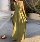 Convertible maxi dress (ready stock in green (S)/ 3 colours)