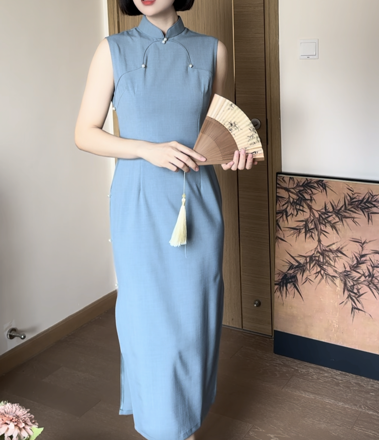 Pansy cheongsam (preorder)