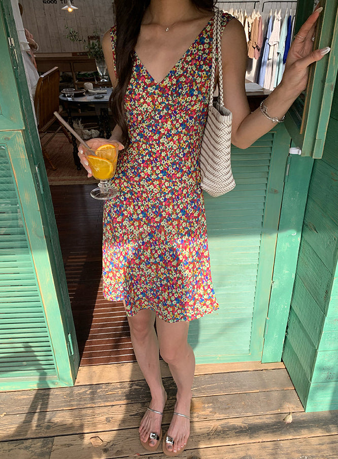 Fue floral dress (preorder/ 2 colours)