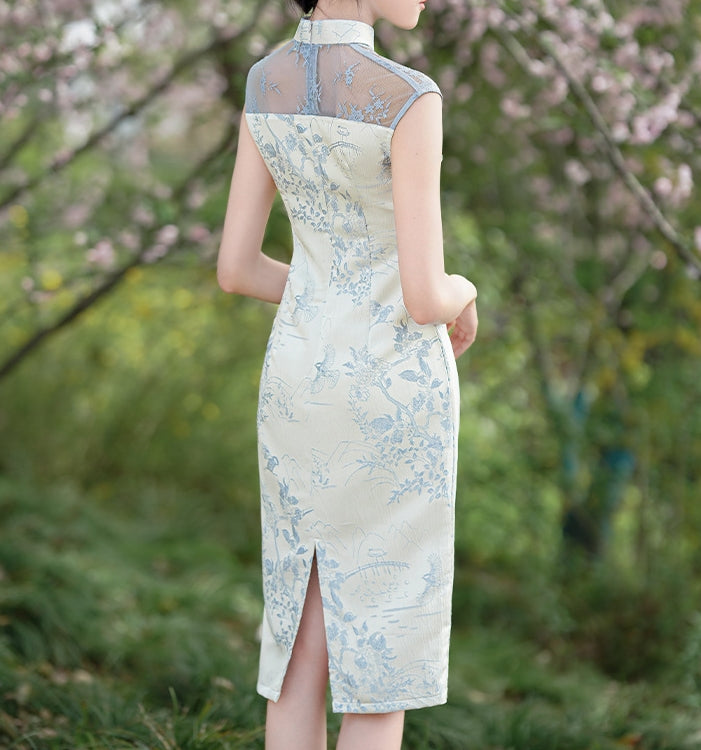 Veil cheongsam (preorder/ 2 colours)