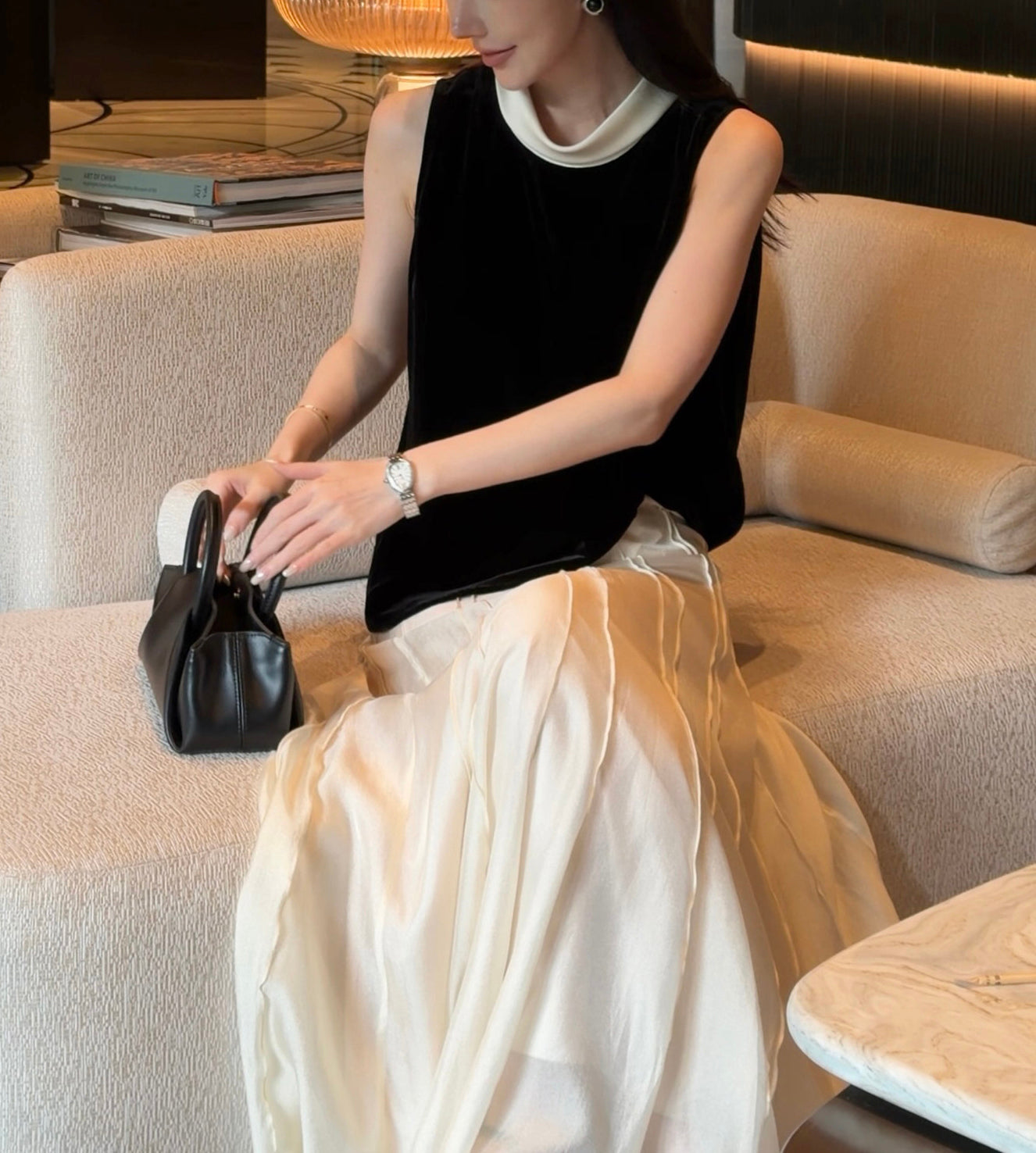Velvet hepburn top (preorder/ 2 styles)